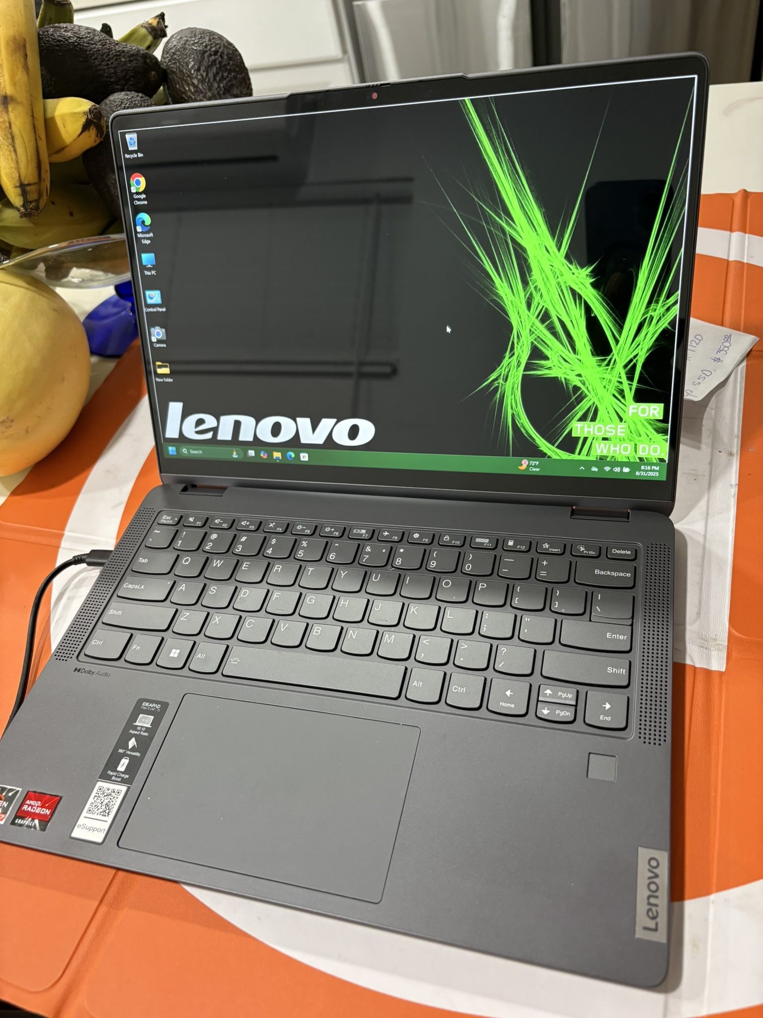 TOUCH SCREEN LENOVO GAMING Laptop with AMD Ryzen 7 5700U Processor and Radeon Graphics is a powerful and sleek gaming machine suitable for high-res