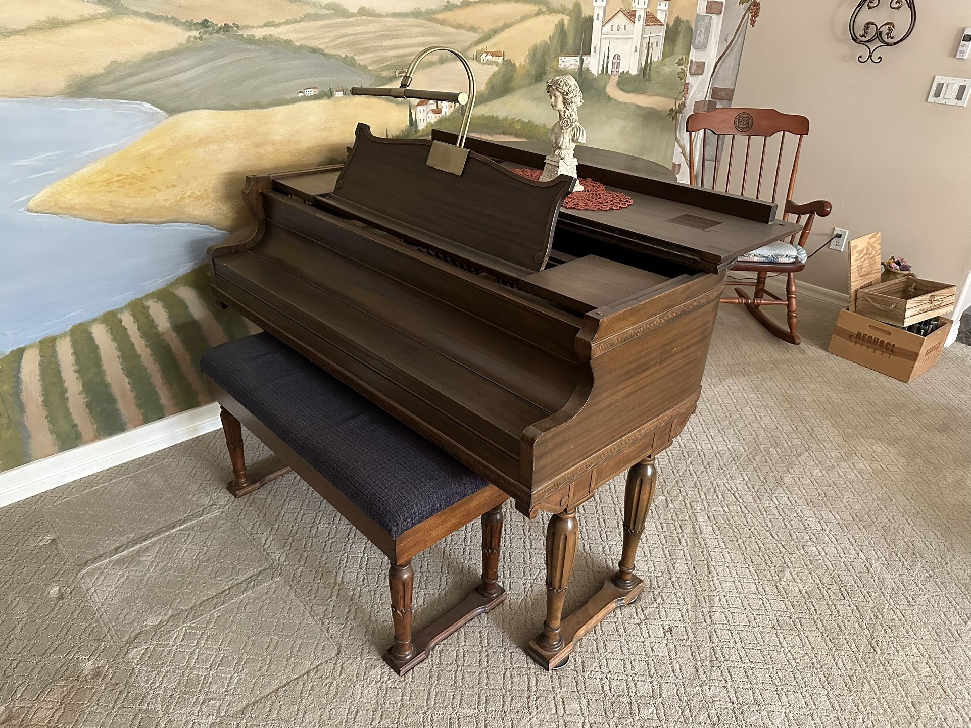 Baby Grand Piano - By: Mason New York