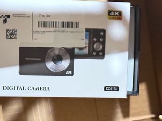 4K Digital Camera, 64MP Autofocus Vlogging Camera with Dual Lens, 16X Digital Zoom YouTube Compact Travel Point Shoot Camera for Teens Beginner, Anti-