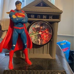 Justice League Clock Bank