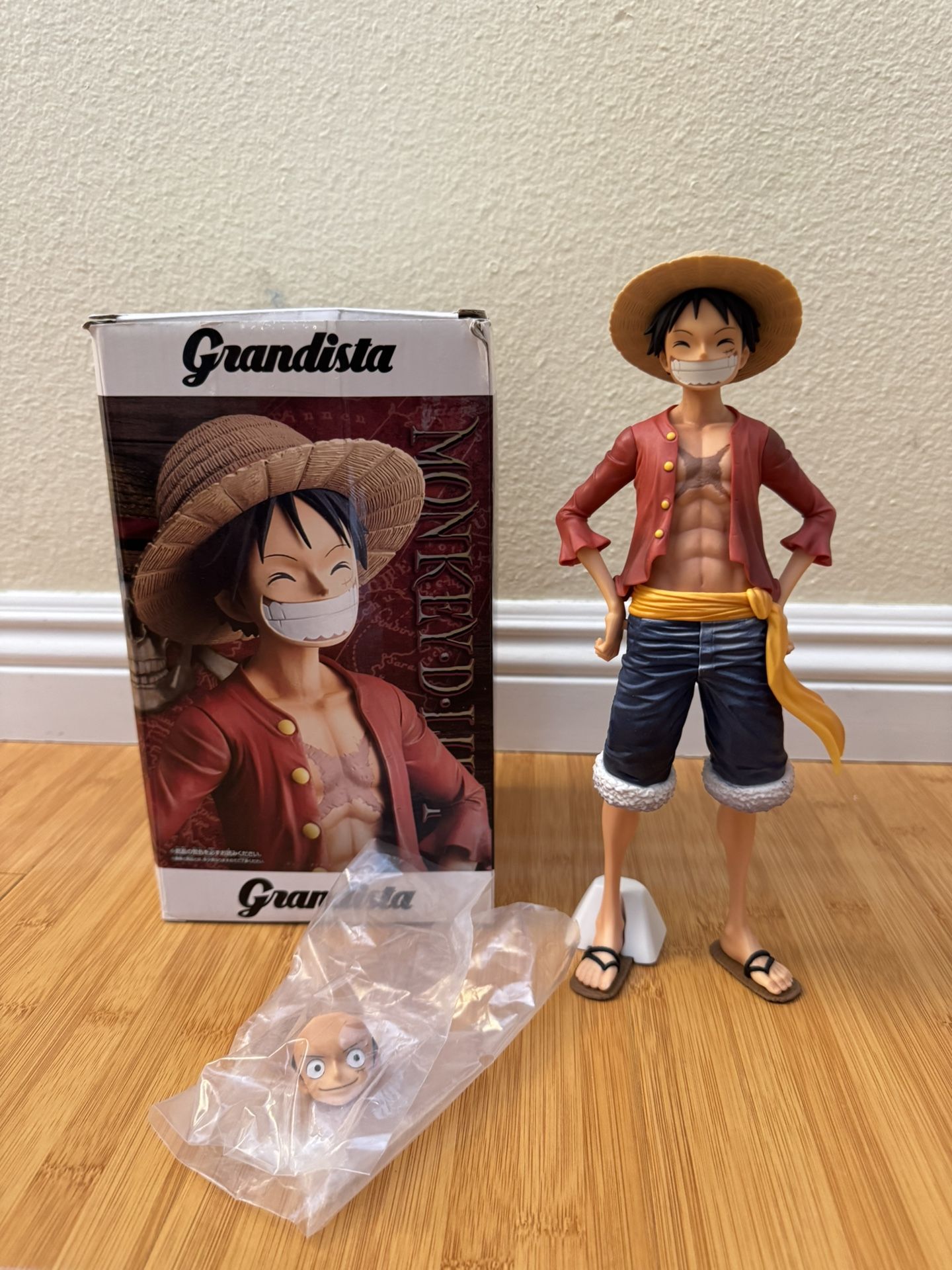 One Piece Monkey D Luffy Grandista Figure Banpresto Collectible 1st Edition