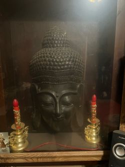 Chinese.  Buddhism bronze gilt  shakyamuni