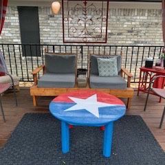 Texas theme outdoor table