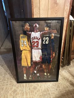 Michael Jordan Kobe Bryant And Lebron James Poster