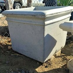 Cement Square Vase Planter