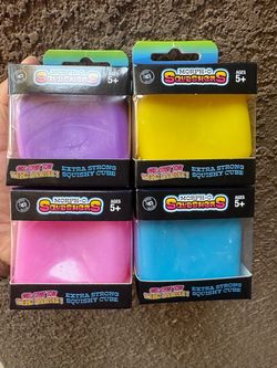 Squishy cubes glow in the dark
