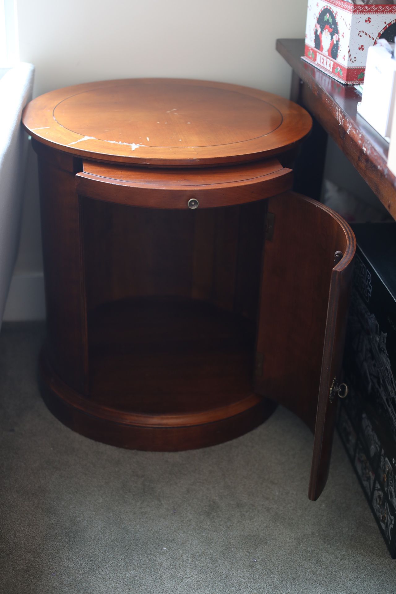 Side table with Storage compartment
