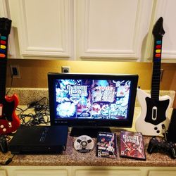 2 Guitar Hero Sets & 2 Sony Playstation 2 Consoles for Sale ** Everything 100% Tested & Guaranteed **