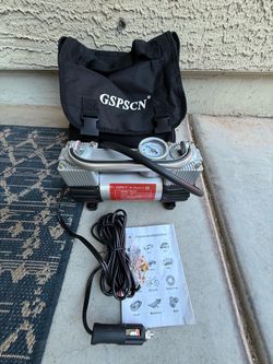 GSPSCN Portable 12V Air Compressor, Used Once