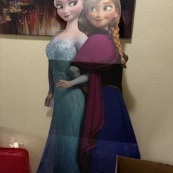 Frozen Anna & Elsa Life Size Carboard Cutout Standup