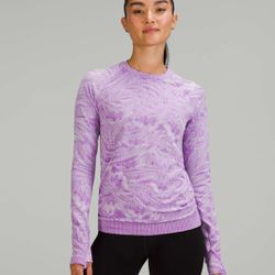 Lululemon Restless Pullover Stratum Overlay Moonlit Magenta - Size 2 - New Without Tags 