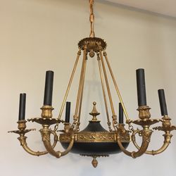 Antique Bronze Chandelier 