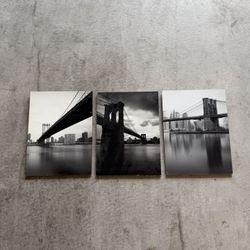 IKEA Heavy Wood Prints Of New York 5 Pieces