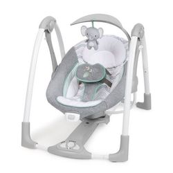 3months Used- Ingenuity ConvertMe 2-in-1 Compact Portable Baby Swing 2 Infant Seat - Swell