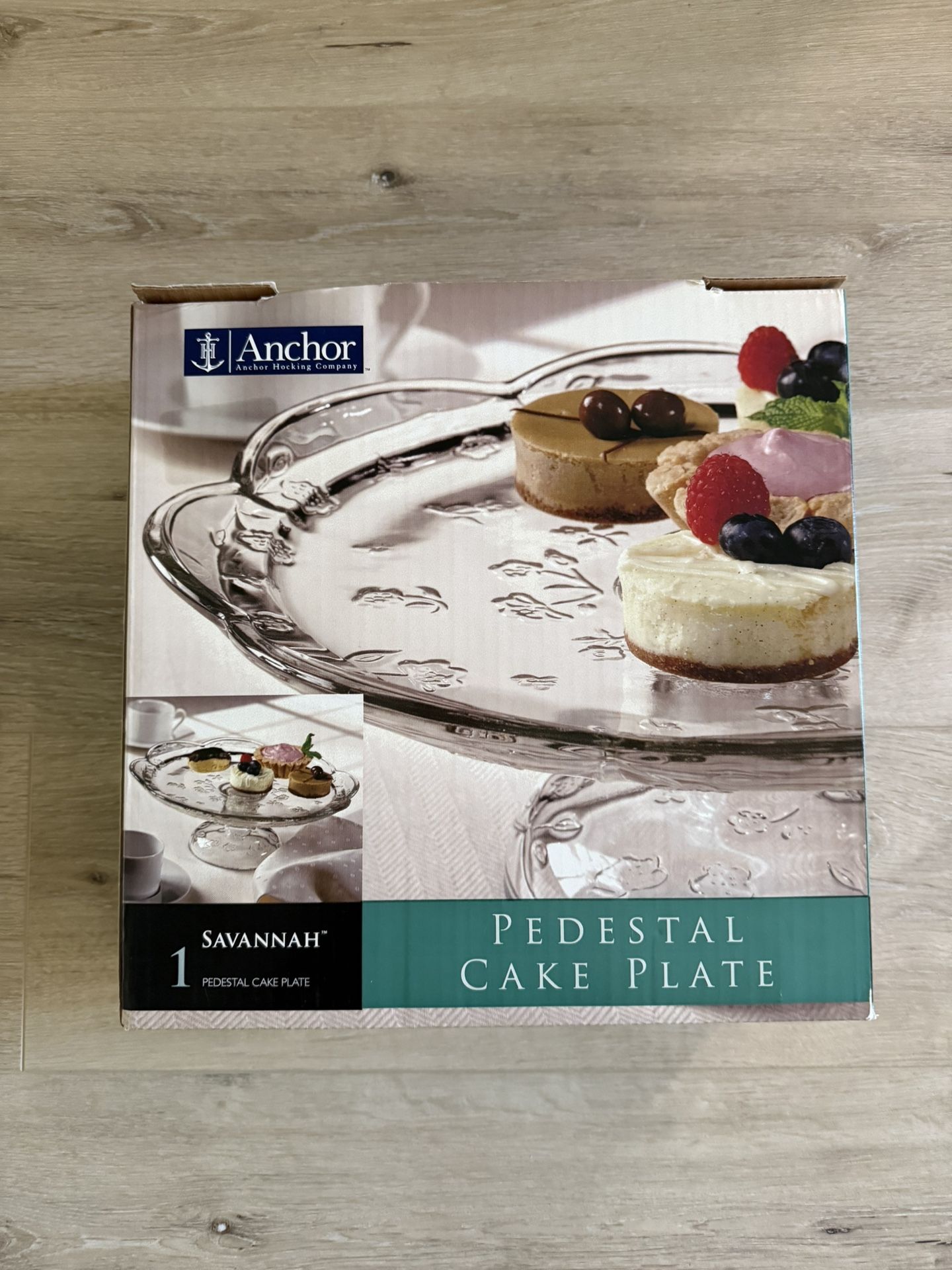 Anchor Glass Cake Pedestal