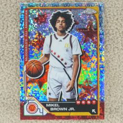 2025 Mikel Brown Jr. Topps Chrome McDonald's Mcflurry Refractor #9