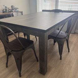 Dining Table + 4x Chairs