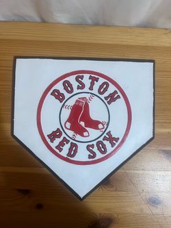 Boston Red Sox Ceramic Home Plate Decorative Man Cave Used Good Condition $50 Meet Up In Irving @dfwgoods