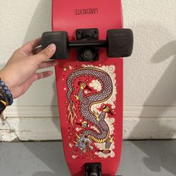 Landyachtz Dinghy Cruiser Skateboard – Dragon Graphic – Smooth Ride!
