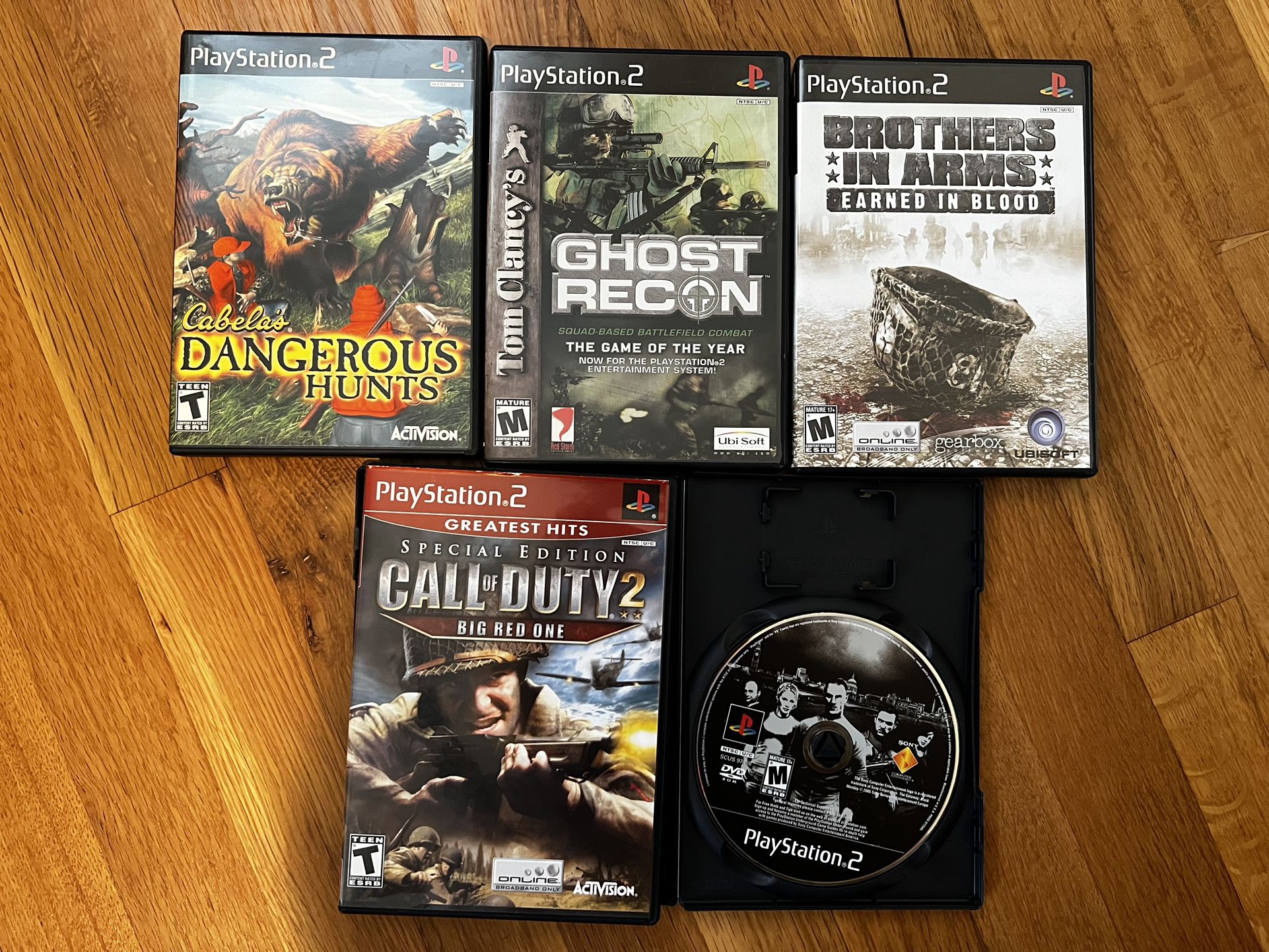 Five PS2 Games