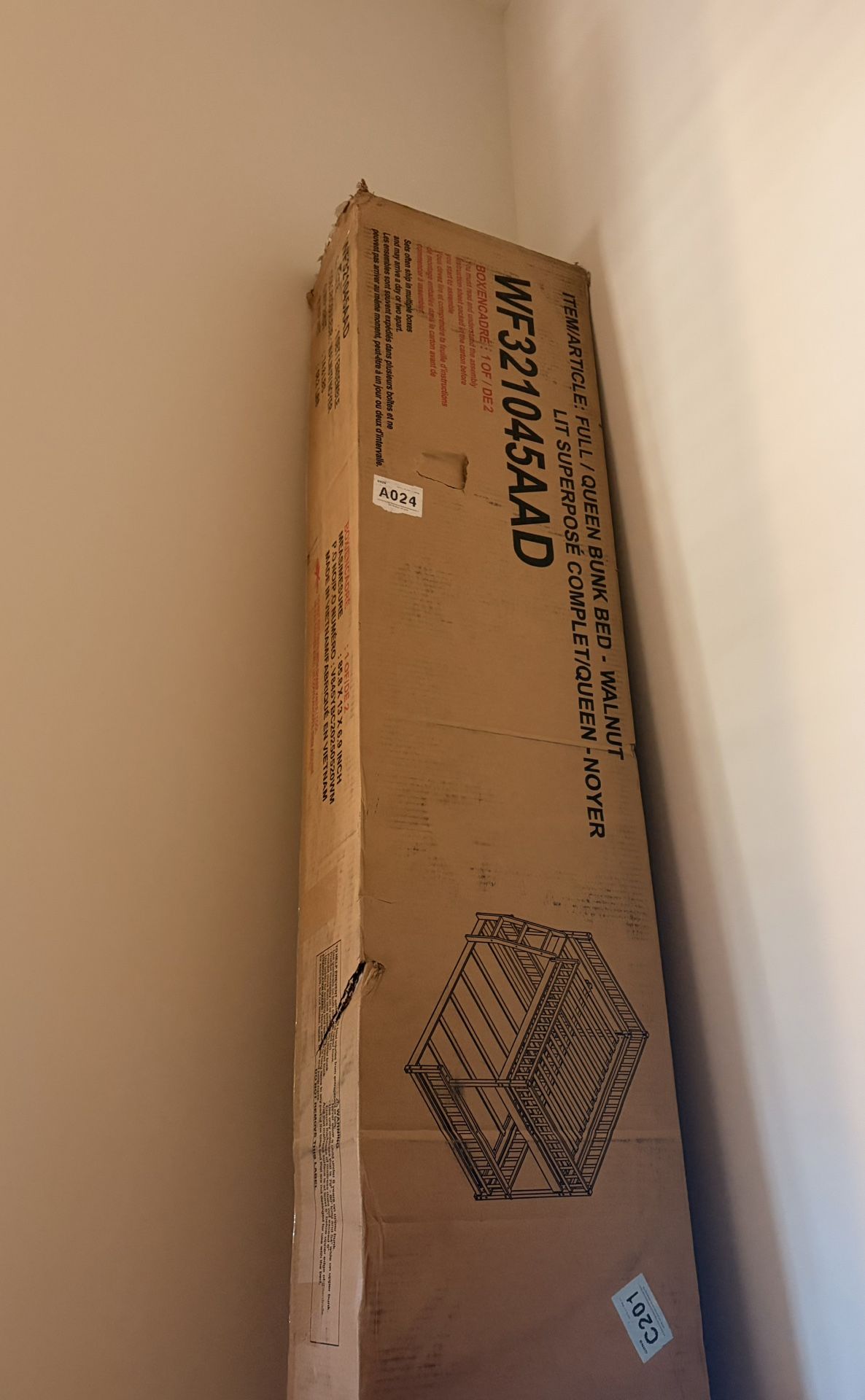 XL Full Over Queen Bunk Bed