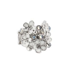Paparazzi White Flower Ring