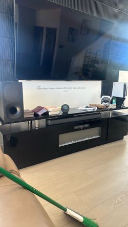TV stand fireplace