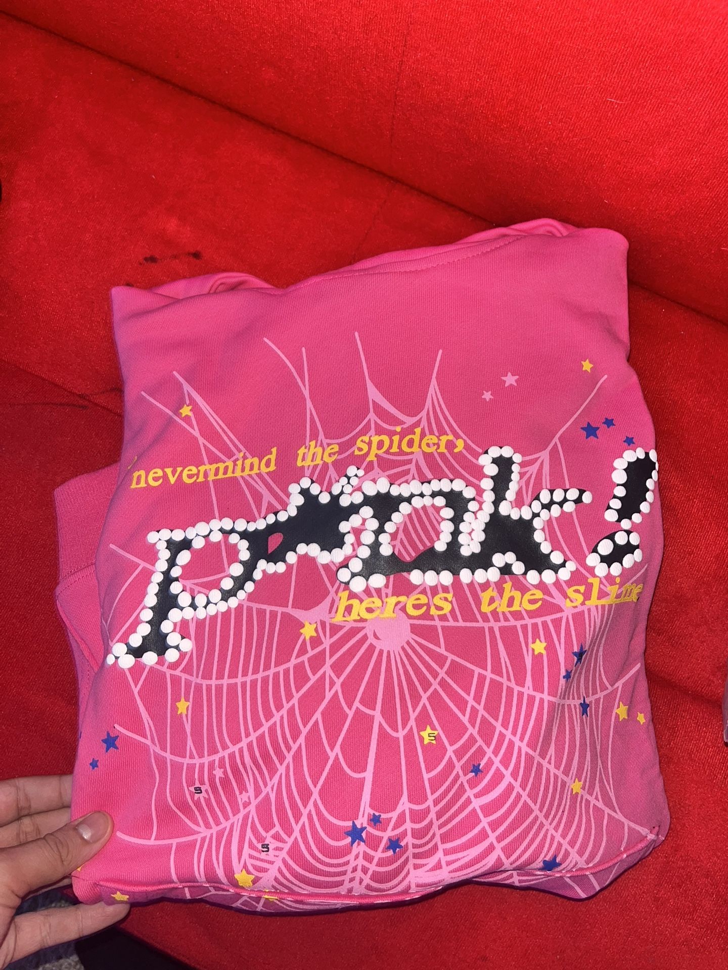 1:1 Pink Sp5der Hoodie