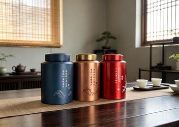 Chinese Tea Canisters container jar pot Set of 3