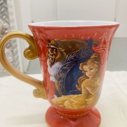 Disney Fairytale Designer collection Beauty And The Beast Coffee Cup Vintage