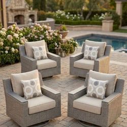 High Quality Deep Seating Costco Quality Bob's Furniture Each Chair Retails $500 Research Yourself Take All Four Chairs 800$ Patio Furniture🆕🚎