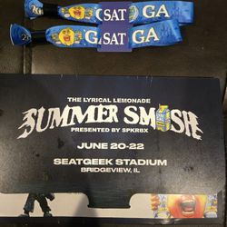 2 General Admission Tickets For Sat