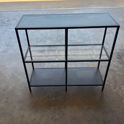 IKEA Shelf w/ Glass Middle Shelf