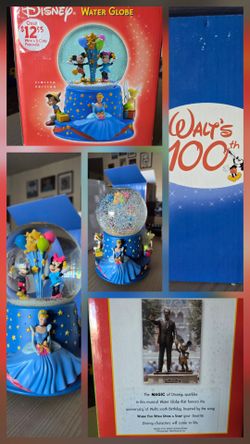 Disney 100th musical birthday water globe, limited edition
