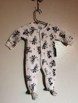 0-3 month mickey mouse onesie