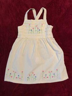 McDonald kids yellow sundress with flowers size 7