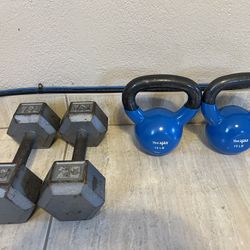 Yes4All Kettlebells & 2 Dumbbells