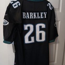 Mens XXL 2XL Nike Philadelphia Eagles Saquon Barkley Sewn Football Jersey NWT