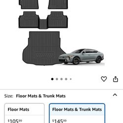 Floor Mats for 2025 Kia K4 Upgrade Trunk Mat All Weather Floor Liners TPE Rubber Cargo Liner Fit for 2025 Kia K4 Anti-Slip Full Set 