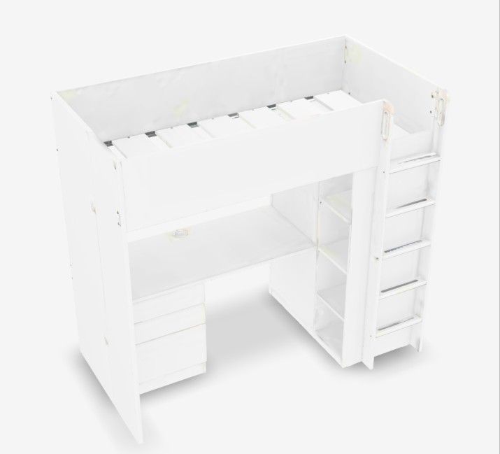 Loft Bed/Desk/wardrobe Combo