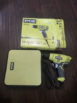 Ryobi 5.5 Amp Corded 3/8 in. Variable Speed Compact Drill/Driver with Bag
