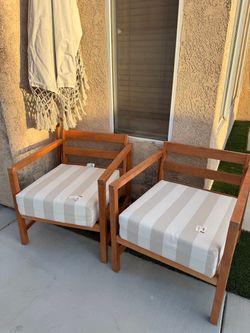 Wood patio chairs