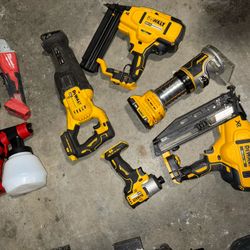 Dewalt & Milwaukee Nailer Grinder Impact Router Drill