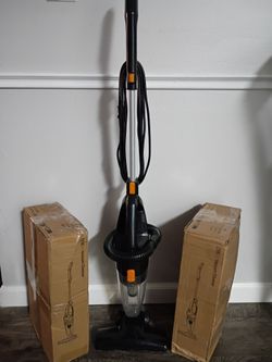 Handheld vacuum /a hardwood broom