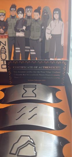 Naruto Shippuden Ninja Village Headband Collectible Box Set