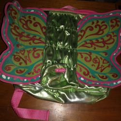 American Girl Wellie Wisher Flutter Wings Butterfly Backpack Green Pink Holder
Doll carrier 