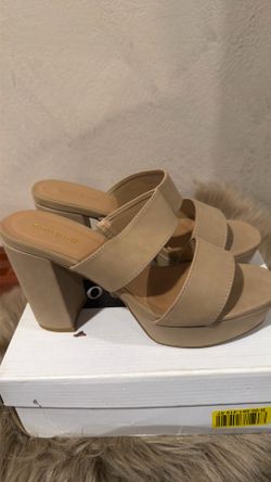 Bamboo Script Block Heel (SIZE 8 women’s)