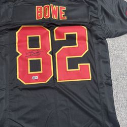 Dwayne Bowe autographed signed Custom Jersey- Beckett Coa- KC Chiefs