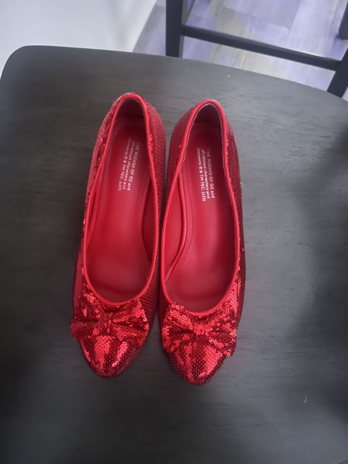 Red dorthy heels for halloween