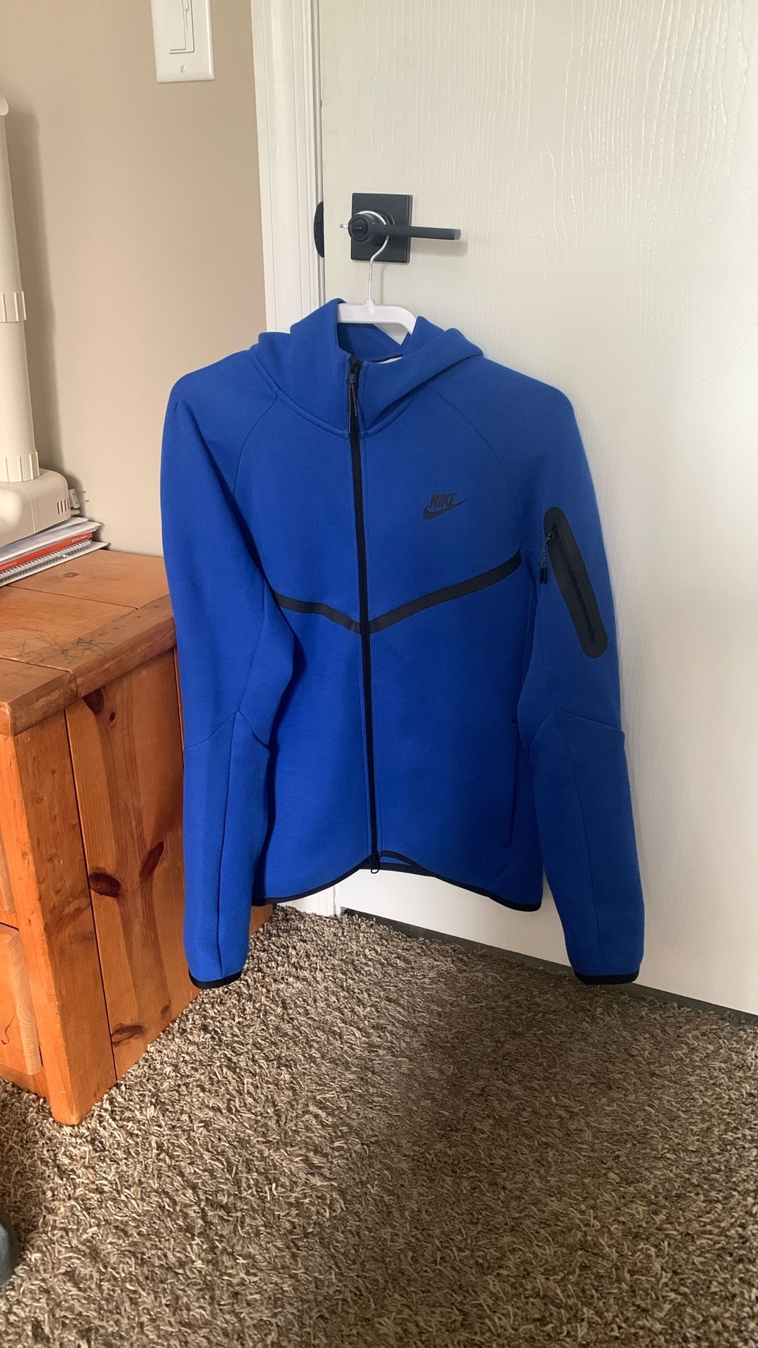 Nike Tech Fleece Windrunner Full-Zip Jacket - Blue (Size Small)